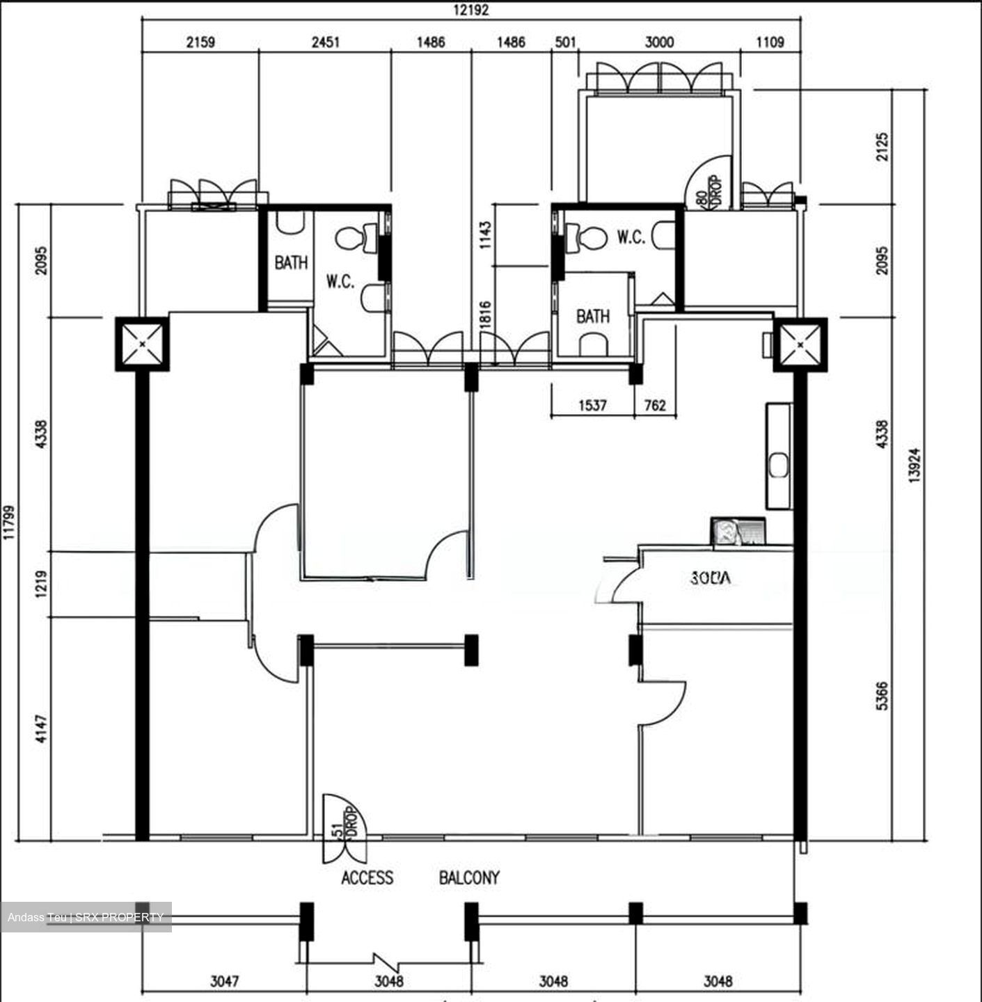 Blk 1 Everton Park (Bukit Merah), HDB 5 Rooms #532609221